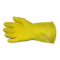 Picture of 16-Mil Yellow Flock Lined Latex Gloves